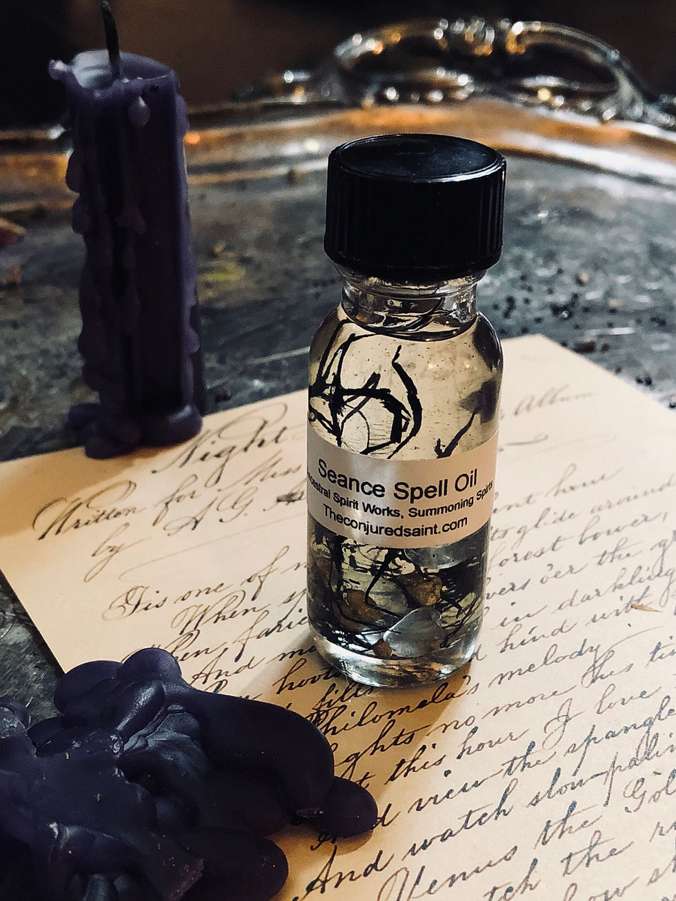 Seance Spell Oil- Ancestral Spirit Works, Summoning Spirts, Protection