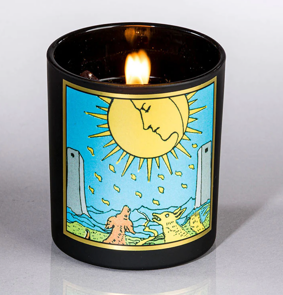 The Moon Tarot Card Candle - Opportunity - Something New, New Path