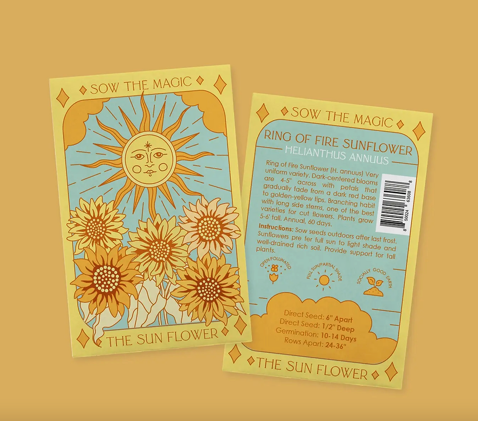 Thumbnail: The Sunflower (Ring of Fire) Tarot Seed Packet