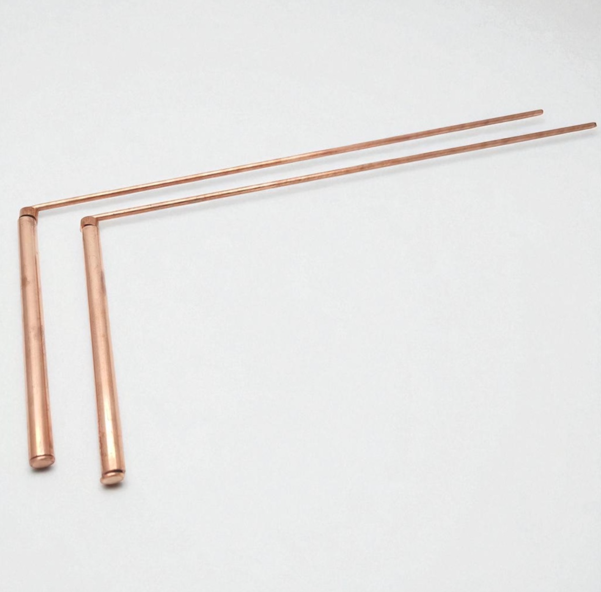 99.9% Copper Dowsing Rod- 2PCS Divining Rods with Bag - Yes No Questions, ETC..