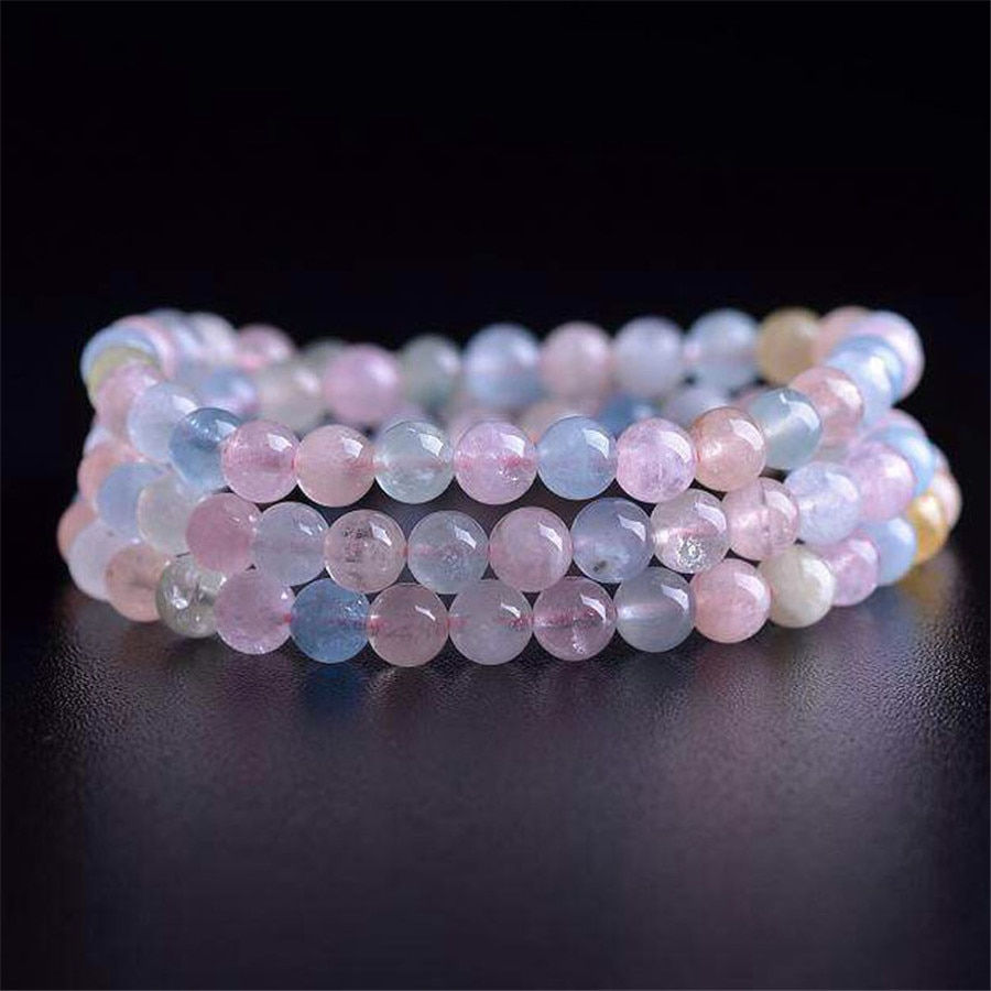 Thumbnail: Morganite Gemstone Bracelet- Love, Healing Increases Powers of Manifestation