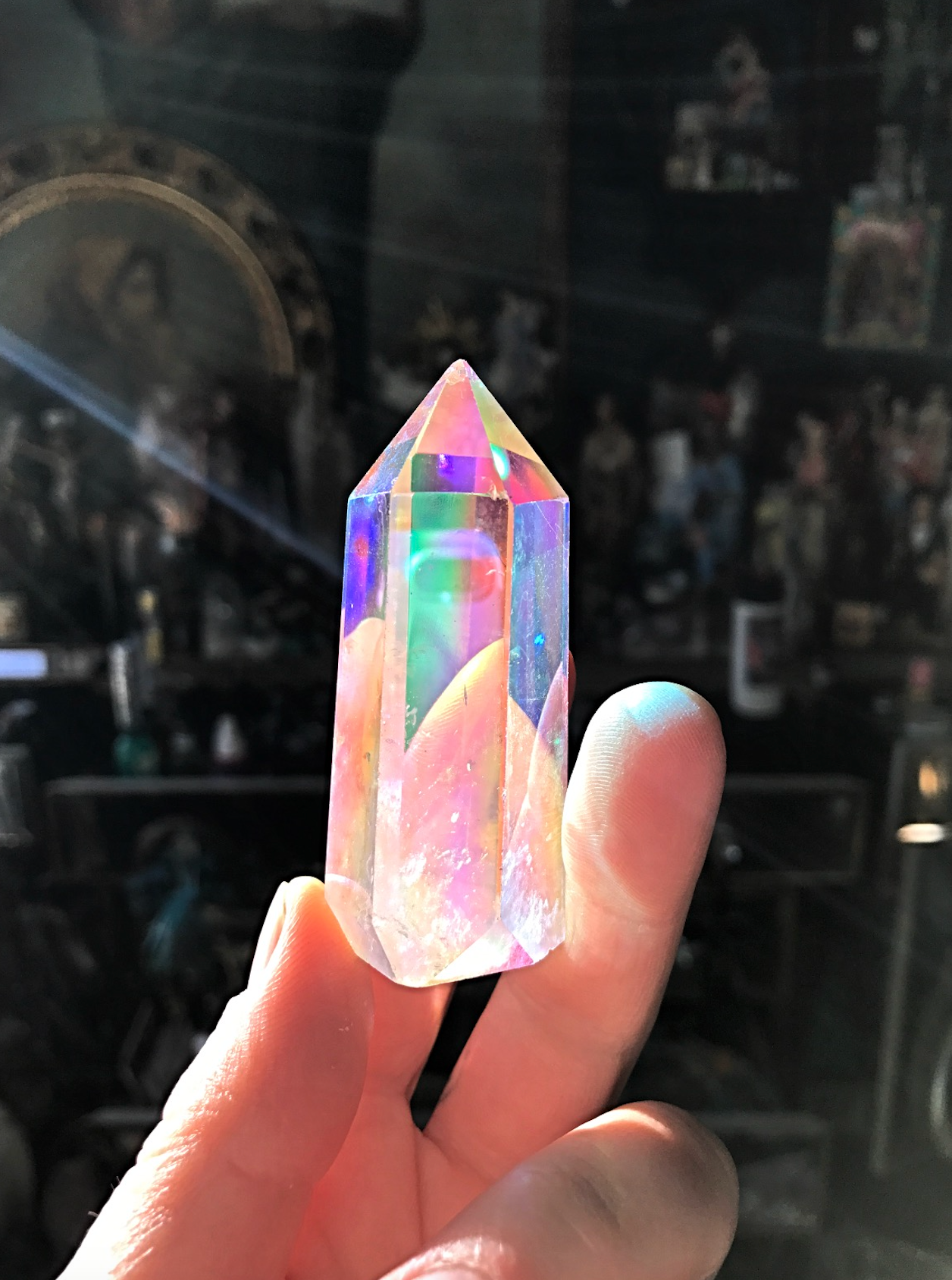 Opal Aura Quartz Point 3in HIGH Quality