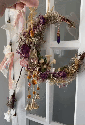 Brass Triquetra Wind Chime-  Triple Goddess, Rune of Protection