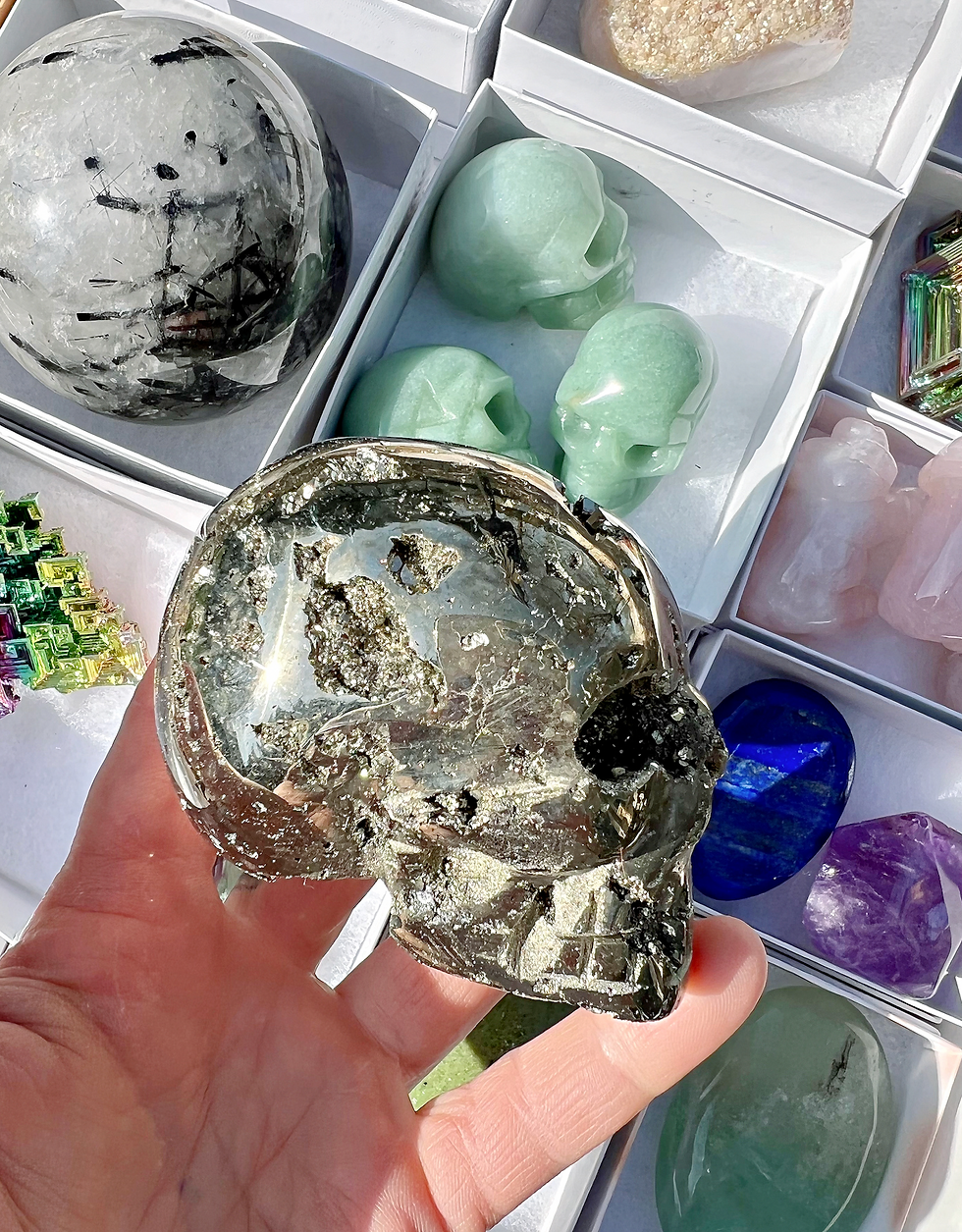Thumbnail: Pyrite Cluster Skull - Stone for Wealth Activation & Manifestation