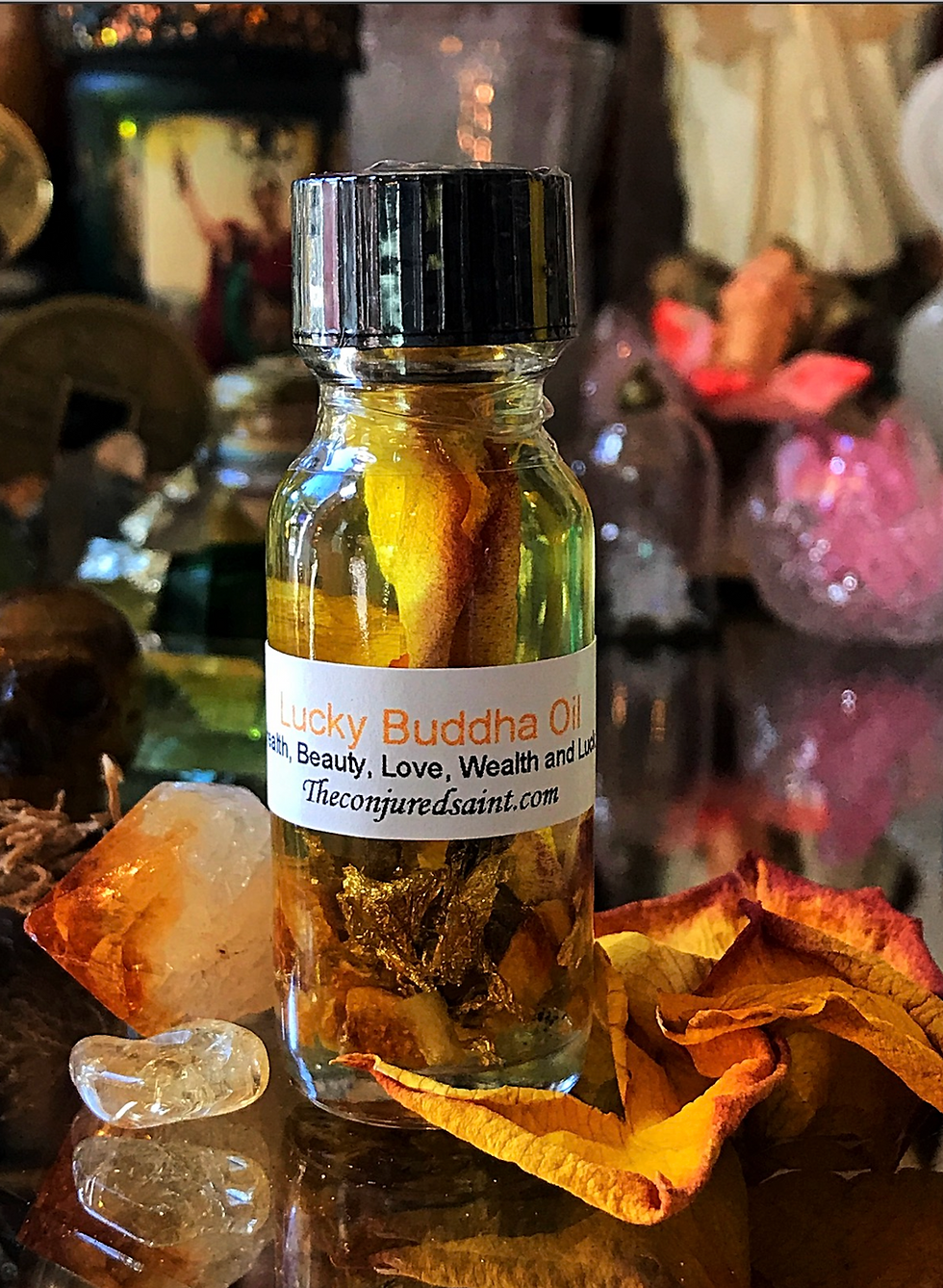 Thumbnail: Lucky Buddha Oil- Health, Beauty, Love, Wealth and Luck