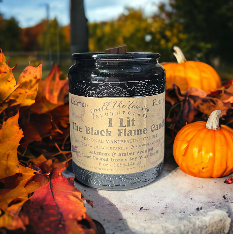 I Lit the Black Flame Manifesting Candle- Intentions
