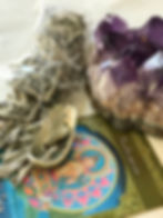 White Sage Leaves & Mini Abalone Set- Purification, Protection, Blessings