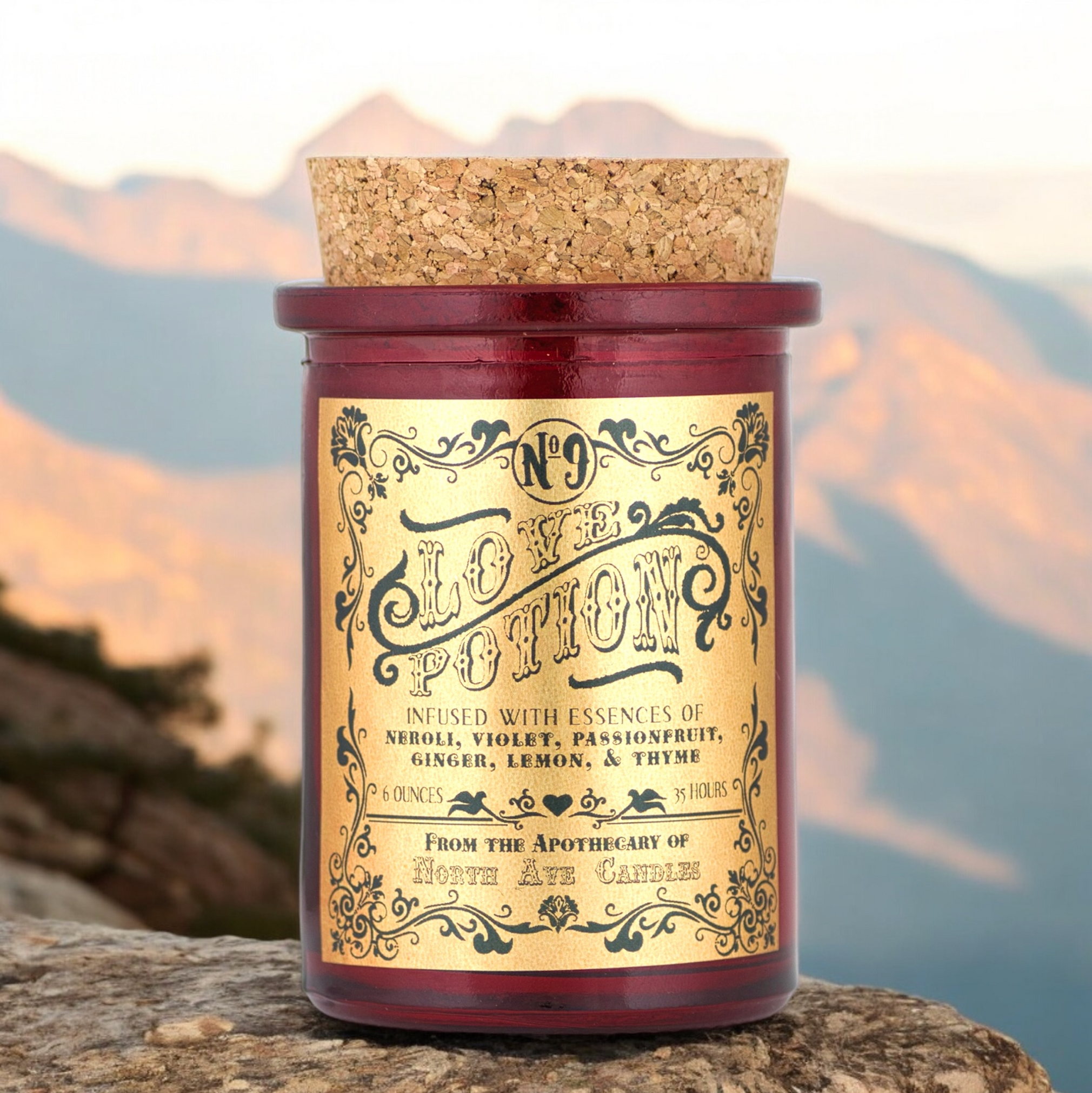 The Apothecary -Love Potion Candle - Citrus + Herbaceous Violet