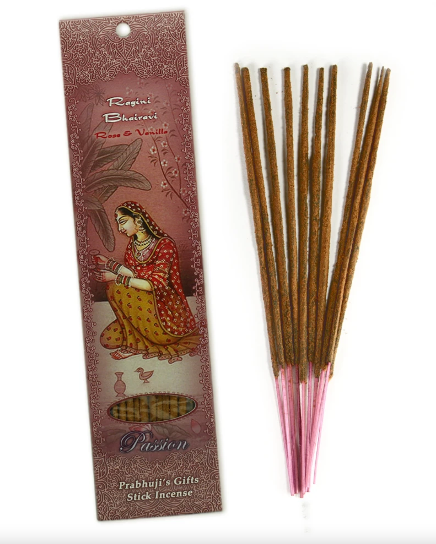 Incense Sticks - Ragini Bhairavi - Rose and Vanilla - Passion, Romantic Love