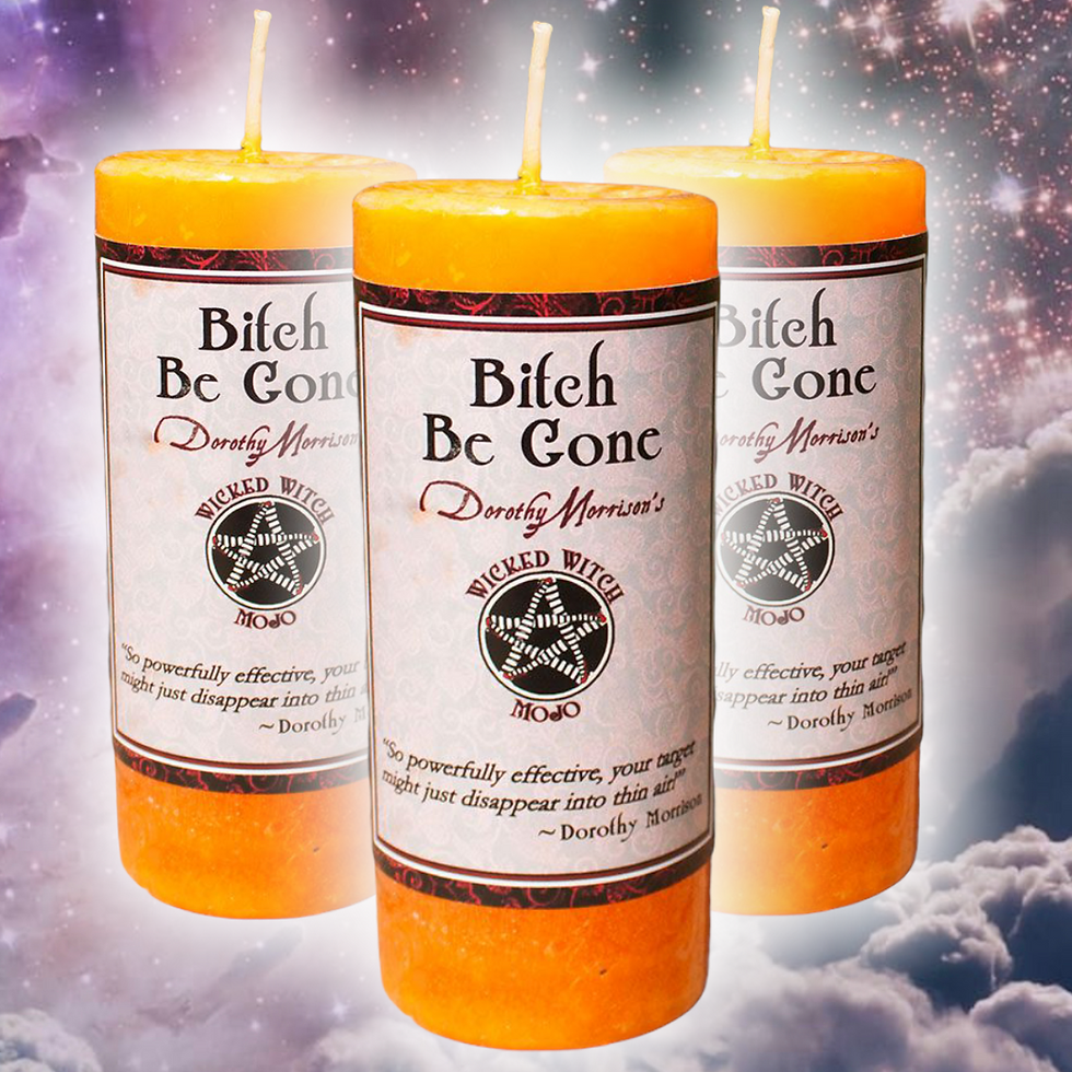 Thumbnail: Bitch Be Gone Ritual Candle- Get That One Bitch Gone, Go Away, Leave Me Alone