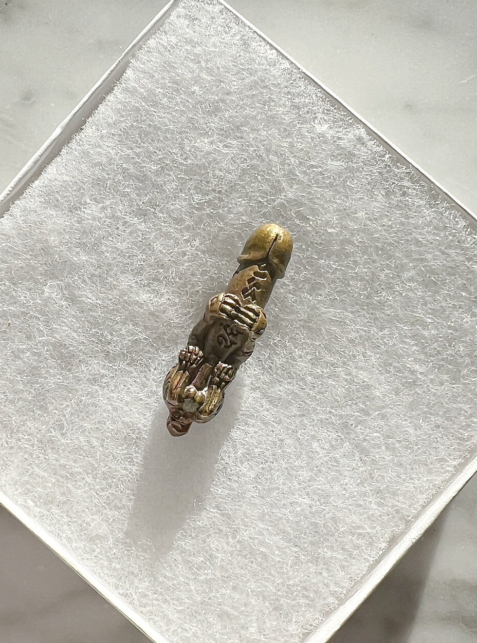 Thumbnail: Thai Wealth Amulet- Asian Antique- Ritual Blessed Amulet