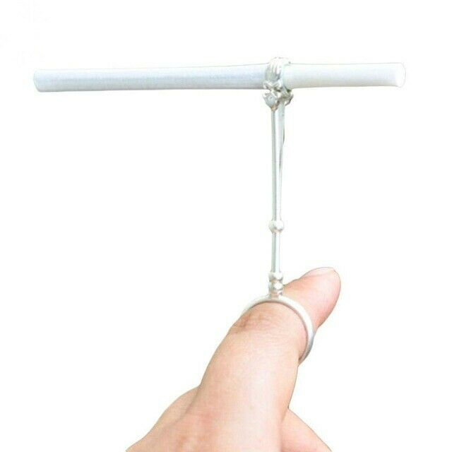 Thumbnail: Aunt Zelda Cigarette Holder Ring - Sliver - Witchy Chic -