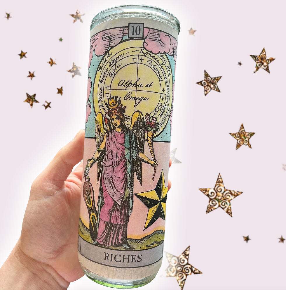 Thumbnail: Riches Talisman Candle - Endless Flow of Good Fortune and a Life of Fulfillment.