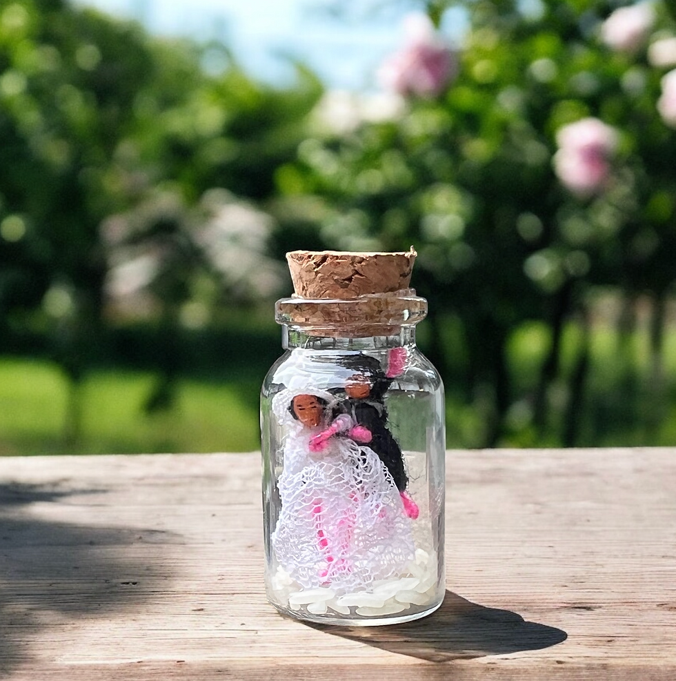 Wedding Binding Dolls Spell Bottle - Bring Courtship to the Wedding.