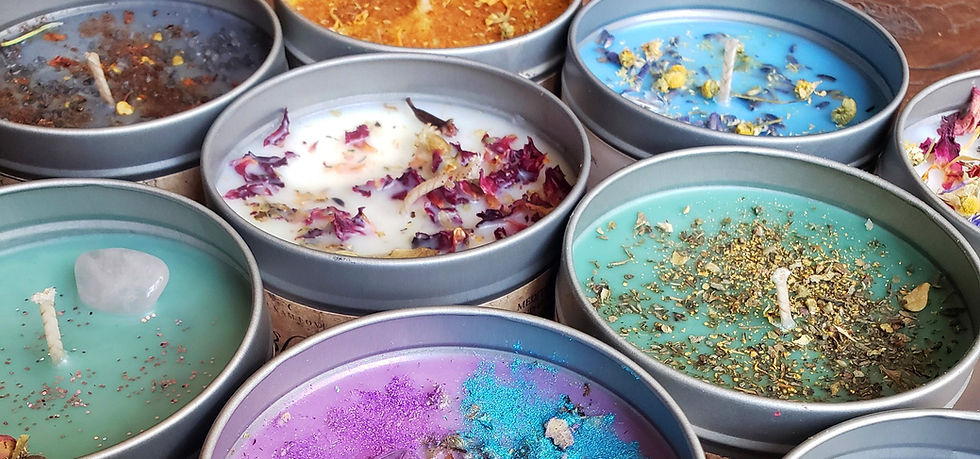 Good Vibes Spell Tin Candle - Anti-Depression,  Raise Your Vibration