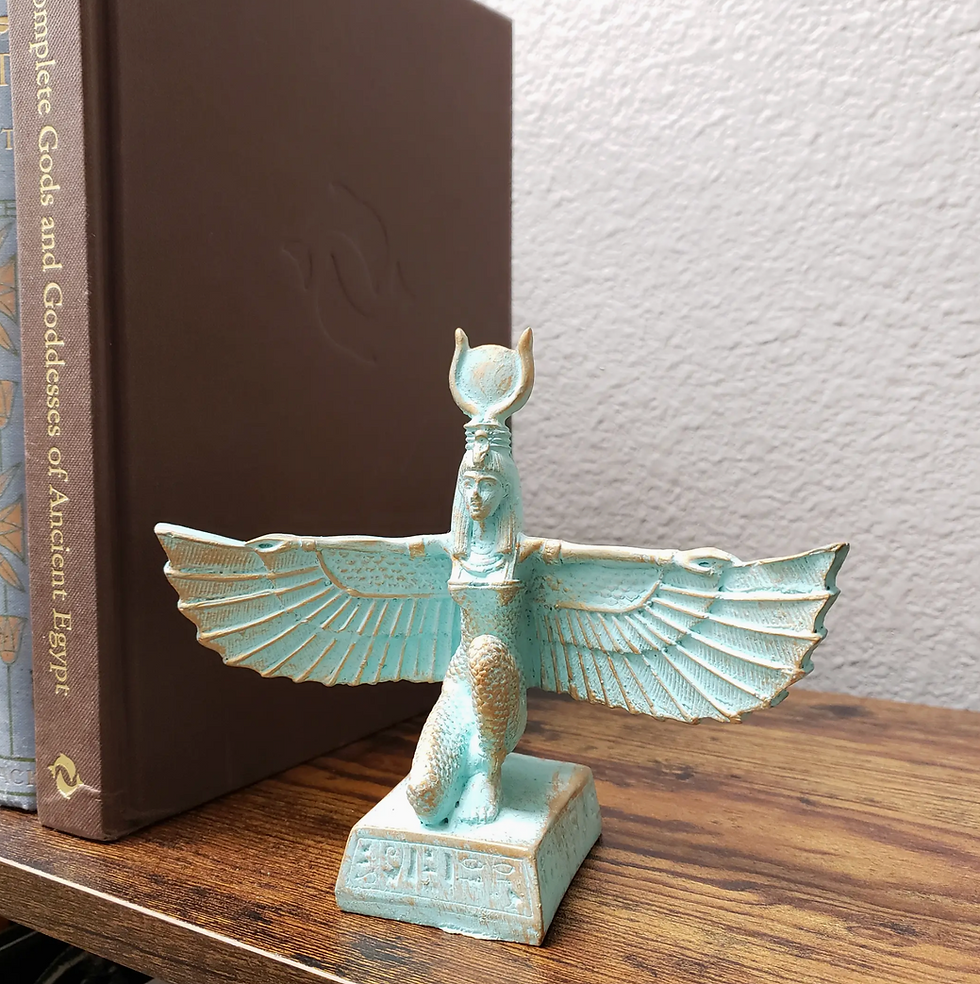 Winged Isis Patina - 6" - Egyptian Goddess