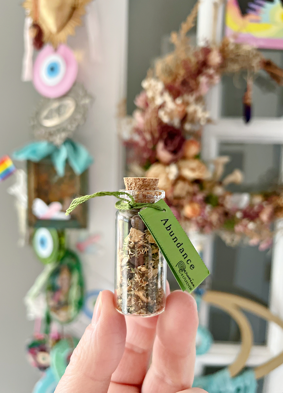 Abundance Pocket Spell Bottle- Cash Flow and Manifesting Prosperity
