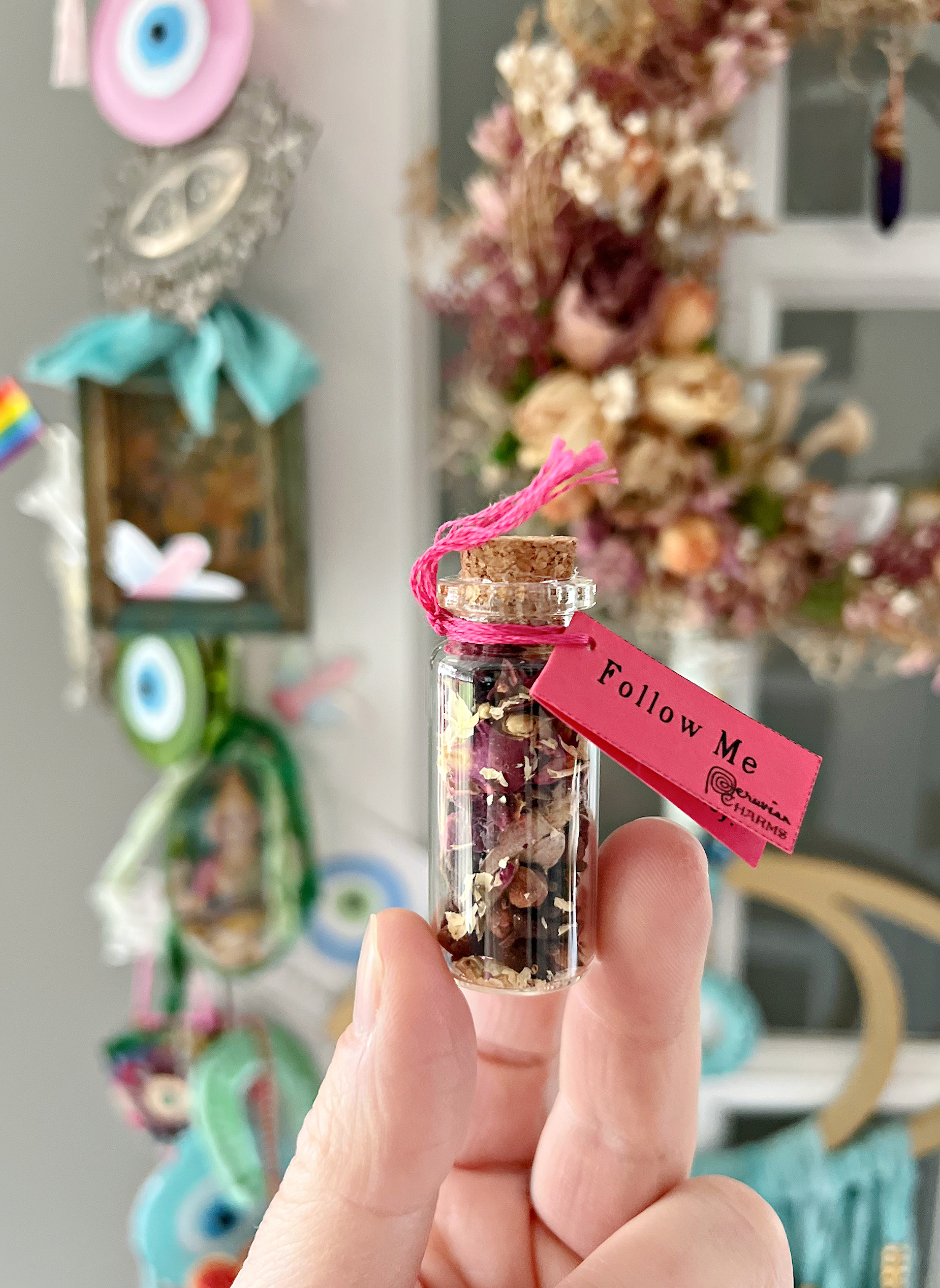 Follow Me Pocket Spell Bottle- Attraction, and Persuasion