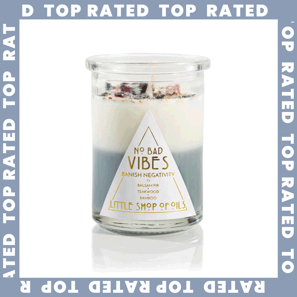 No Bad Vibes Ritual Candle Absorbs Negative Energy theconjuredsaint