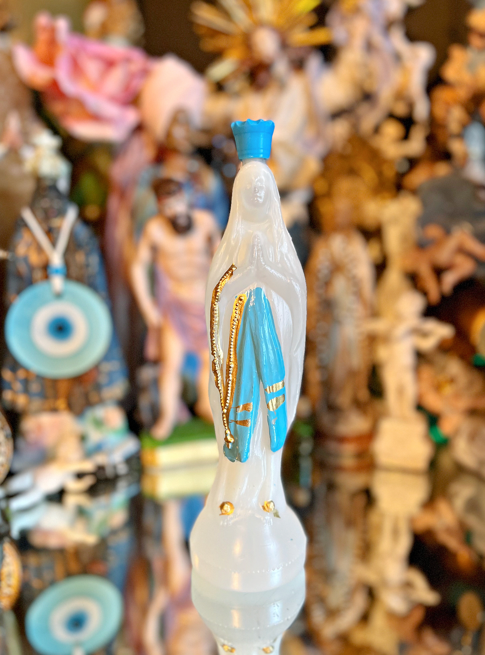 Lourdes Holy Water- Direct From Lourdes- Large Virgin Mary Statue Bottle