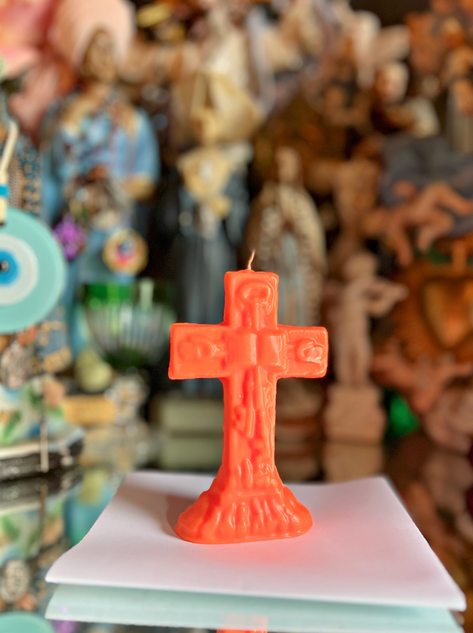 Master Key Crucifix Orange - Success, Legal Matters, Open Roads, Joy