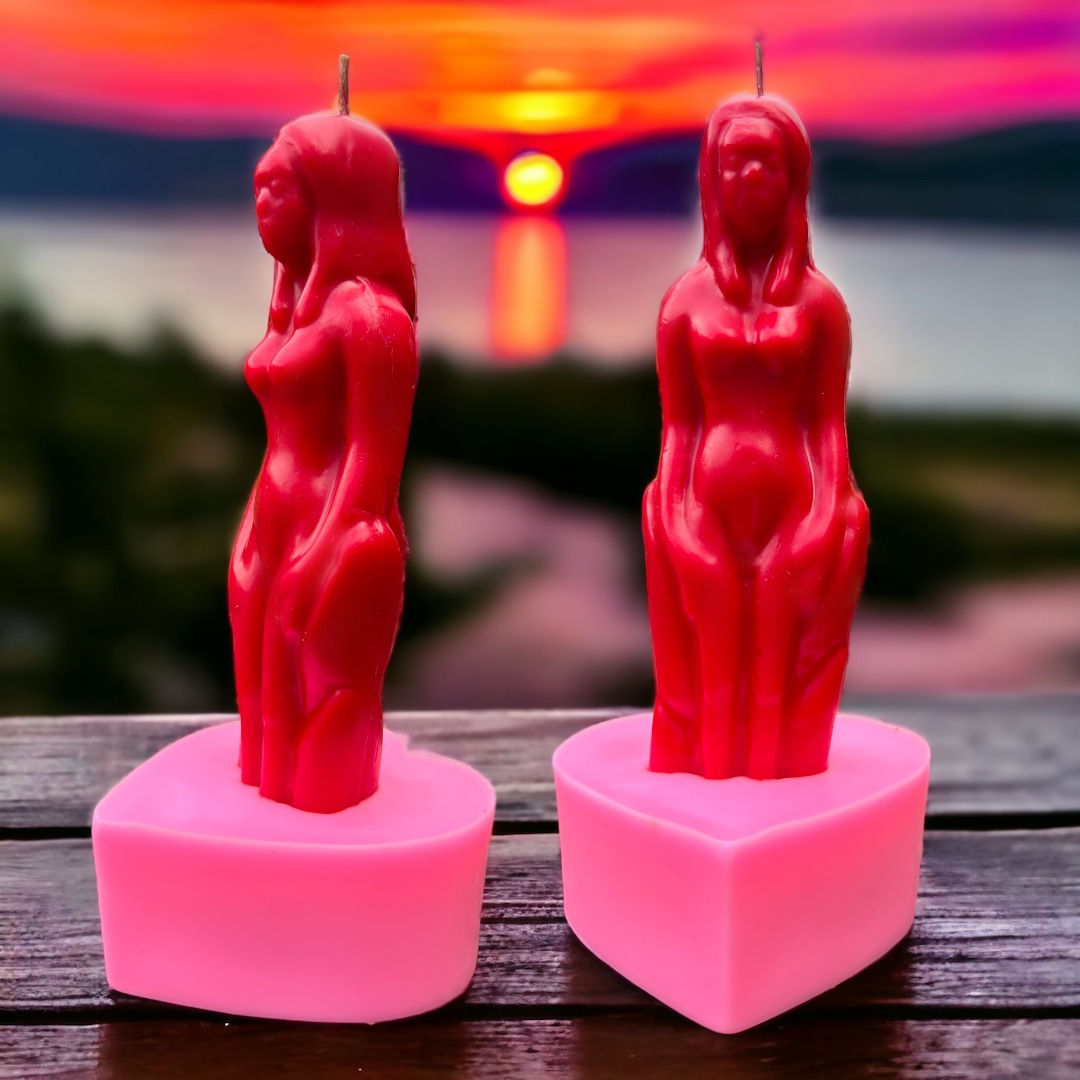 Love Enhancer Ritual Candle -FEMALE - Love, Marriage, Passion, Attraction