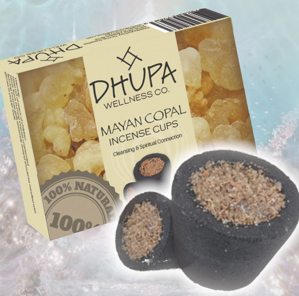 Mayan Copal Loaded Incense Cup Set- Spells, Love, Exorcism & Purification