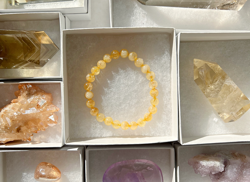 Thumbnail: Citrine 'Lucky' - Small Bead - Gemstone Bracelet- Spirit of Good fortune