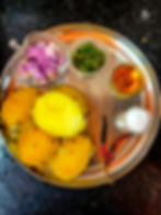 Pre Alu Bhate Ingredients Platter