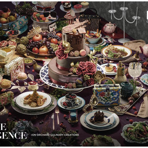 food styling by Angela chia and team, to create, a stunning hi-end exquisite cakes and cuisine for Ion Orchard Singapore