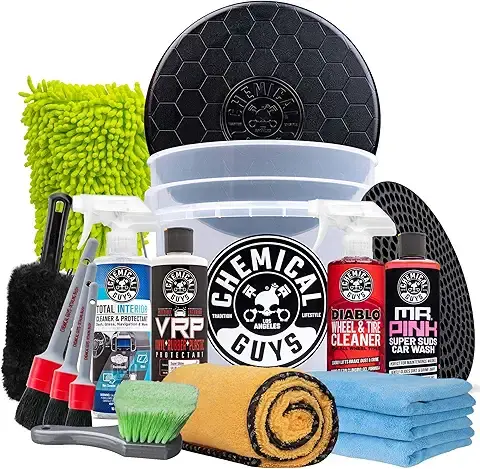 Chemical-Resistant Cleaning Brush Kit + Cleaning Solution