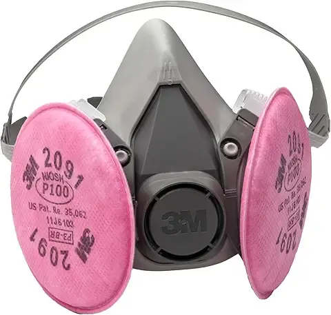 3M Half Facepiece Reusable Respirator with P100 Filters