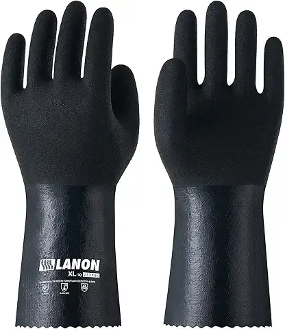 LANON Chemical-Resistant Nitrile Gloves