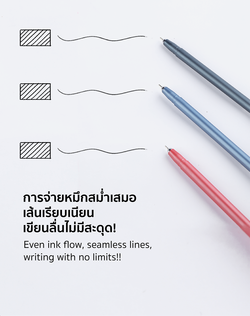 ภาพขนาดย่อ: TA602A #10ชิ้น/แพ็ค ,สีดำ/สีน้ำเงิน/สีแดง