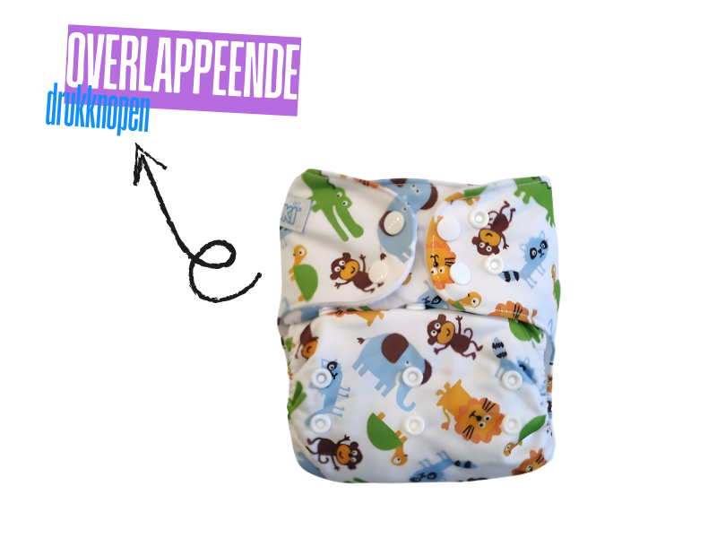 Thumbnail: Renappy Pocketluier – Safari | Duurzame Wasbare Luier One Size