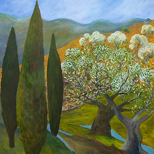 Painting by Maureen Hubbard Cribbs.