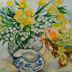 Painting by Carole Brejcha, local artist.