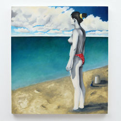 L’attesa, 2012 olio su tela, 108 x 96 cm