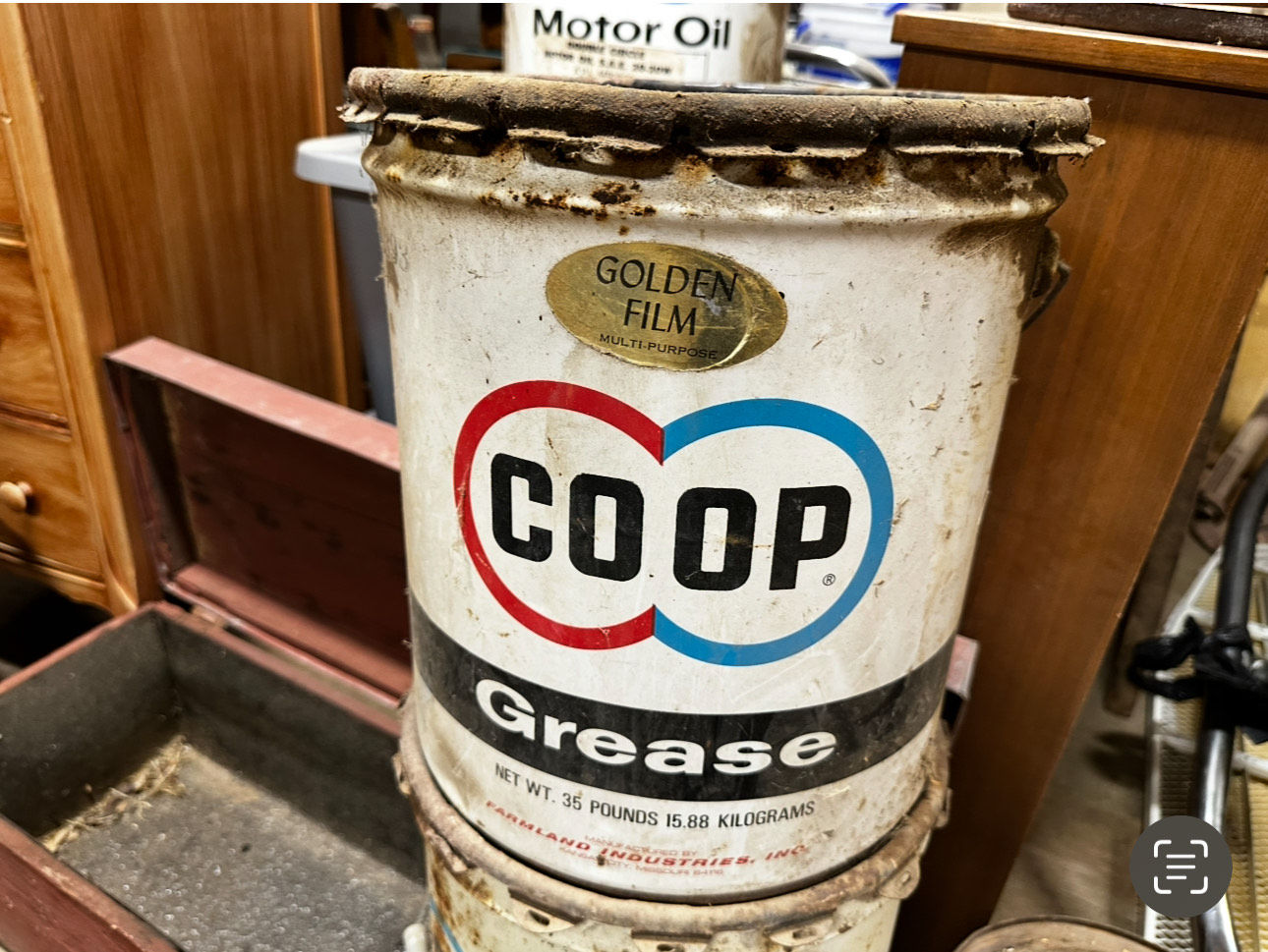 Antique Coop Grease can!