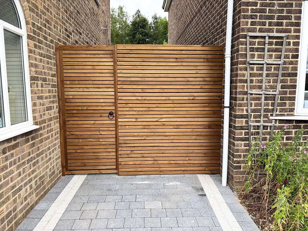 Contemporary Fence and Gate