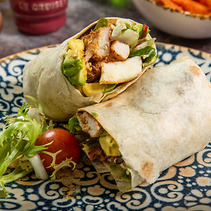 Chicken,Avo and Halloumi Wrap