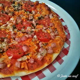 Pizza jambon carotte