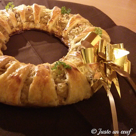 🎁 Calendrier de l'Avent gourmand 🎁 Case 18 : Couronne salée feuilletée