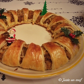 🎁 Calendrier de l'Avent gourmand 🎁 Case 22 : Couronne feuilletée version 2.0