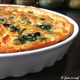 Quiche saumon épinards