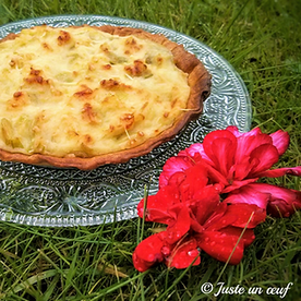 Tartelette poireaux et crème de gruyère
