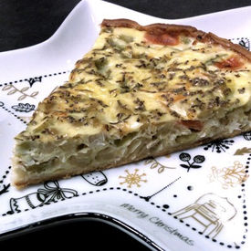 Avent J8 - Quiche cabillaud et fèves