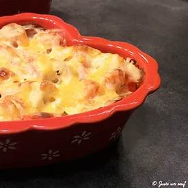 Gratin de carottes et chou-fleur à la béchamel