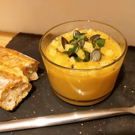 Velouté de panais et légumes variés