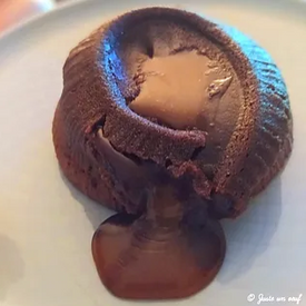 Cœur coulant au caramel